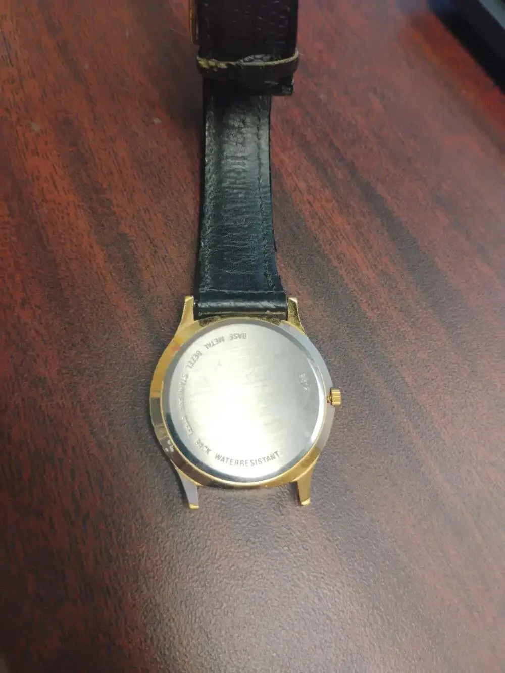 Vintage Hamilton Men's Gold-Plated Quartz Advertising Watch for Maytag